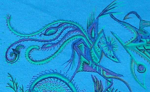 Blue T-Shirt, Detail